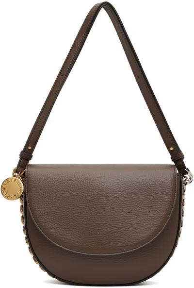 Stella Mccartney Brown Frayme Medium Flap Shoulder Bag In 2000 Brown