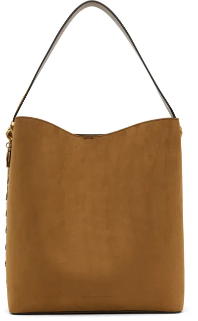 Stella Mccartney Brown Frayme Tote In 5742 Brandy