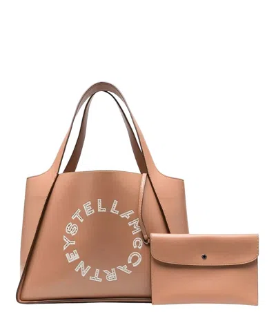 Stella Mccartney Brown Logo Large Tote