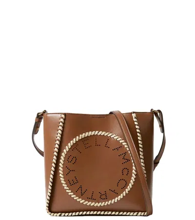 Stella Mccartney Brown Logo Small Crossbody Bag