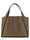 Stella Mccartney Brand Logo Tote Bag In Brown