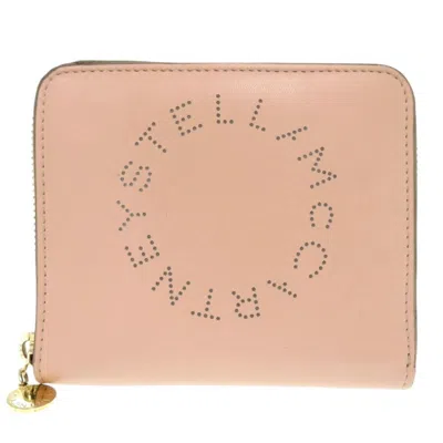 Pre-owned Stella Mccartney Brown Pink Leather Wallet (bi-fold) () In Multi