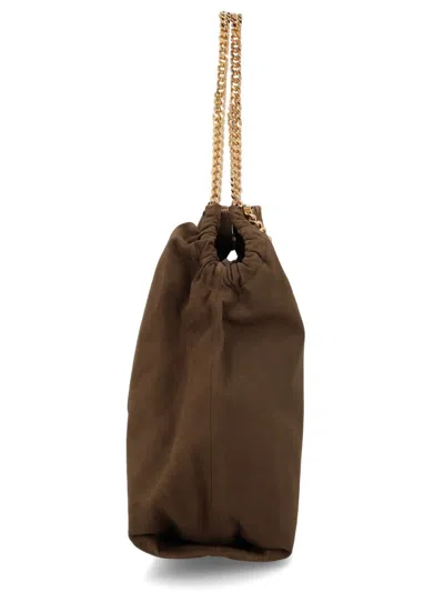 Stella Mccartney Brown Polyester Shoulder Bag