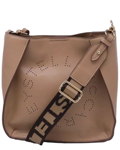 Pre-owned Stella Mccartney Brown Polyurethane Perforated Logo (authentic Pre-loved) In Neutral