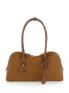 Stella Mccartney Brown Shoulder Bag With Padlock With Logo Detail In Ecoleather Woman