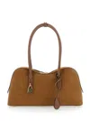 Stella Mccartney Brown Shoulder Bag With Padlock With Logo Detail In Ecoleather Woman