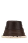 Stella Mccartney Dark Brown Solid Bucket Hat In Brown