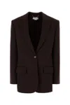 Stella Mccartney Brown Wool Blazer