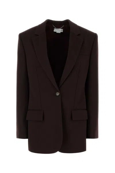 STELLA MCCARTNEY STELLA MCCARTNEY BROWN WOOL BLAZER