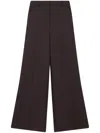 Stella Mccartney High-rise Wide-leg Wool Trousers In Black