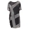 Stella Mccartney Brush Stroke Print Bateau Dress In Black