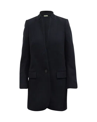 Stella Mccartney Bryce Coat In Navy Wool In Blue