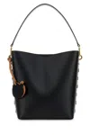 Stella Mccartney Women Black Alter Mat Frayme Bucket Bag