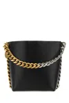 Stella Mccartney Black Frayme Bucket Bag In Black