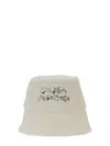 Stella Mccartney Bucket Hat With Logo In Neutral