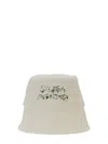 Stella Mccartney Bucket Hat With Logo In Neutral