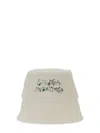 Stella Mccartney Bucket Hat With Logo In Neutral