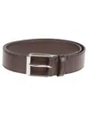 Stella Mccartney Brown Polyester Belt With Classic Buckle Closure In Brown
