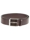 Stella Mccartney Brown Polyester Belt With Classic Buckle Closure In Brown