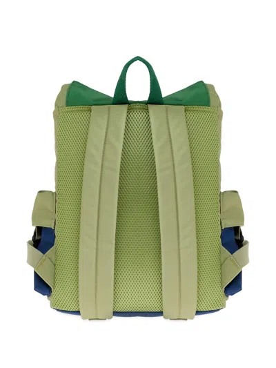 Stella Mccartney Buckle Detail Backpack In Green