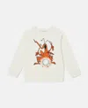 Stella Mccartney Bug Band Graphic Sweatshirt In Neutral