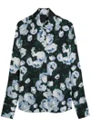 Stella Mccartney Bunch Of Roses Floral-print Satin Shirt In Multi