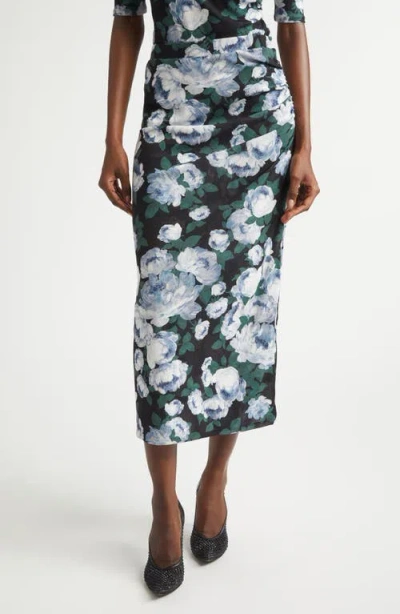 STELLA MCCARTNEY STELLA MCCARTNEY BUNCH OF ROSES MESH MIDI SKIRT