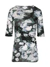 Stella Mccartney Stella Mc Cartney Bunch Of Roses Mesh Top In Green