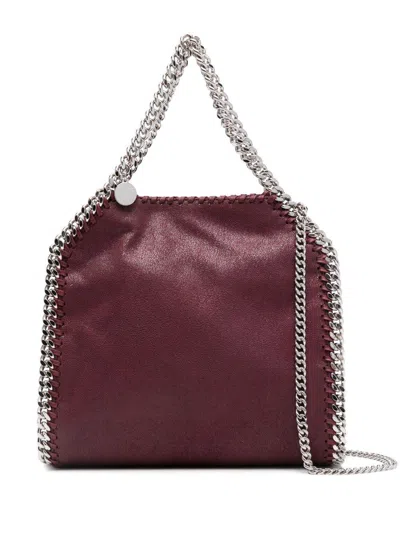 STELLA MCCARTNEY BURGUNDY 'FALABELLA MINI' BAG STELLA MCCARTNEY