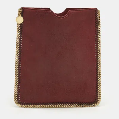 Pre-owned Stella Mccartney Burgundy Faux Suede Tablet Case