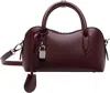 Stella Mccartney Ryder Bordeaux Handbag With Two Top Handles And Front Padlock Detail With Logo In Ecoleather Woman In Burgundy