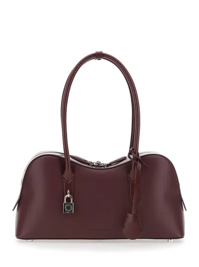 STELLA MCCARTNEY BURGUNDY SYNTHETIC LEATHER RYDER MEDIUM SHOULDER BAG