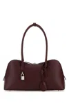 Stella Mccartney Burgundy Synthetic Leather Ryder Medium Shoulder Bag In Red