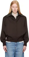 Stella Mccartney Burgundy Twill Tailoring Field Jacket