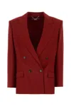 Stella Mccartney Oversize Wool Blazer Flap Pockets