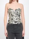 Stella Mccartney Bustier Top In Multi