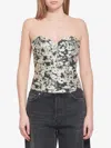 Stella Mccartney Floral-jacquard Top In White