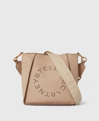 Stella Mccartney Stella Mc Cartney Logo Crossbody Bag In Nude