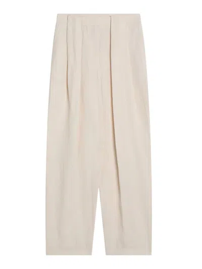 STELLA MCCARTNEY STELLA MCCARTNEY BUTTER LINEN BLEND PANTS