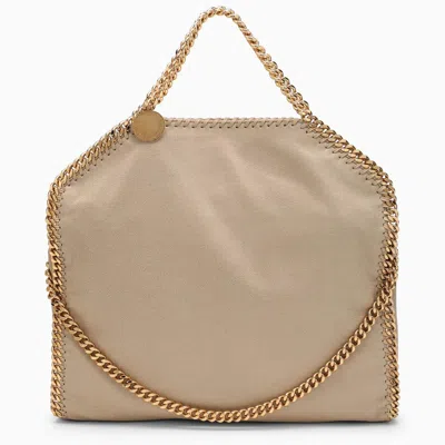 Stella Mccartney Butter\/gold Falabella Mini Tote Bag In Neutro