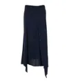 Stella Mccartney Button-detailed Asymmetric Skirt In Black