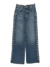 Stella Mccartney Loose Fit Denim Trousers In Blue