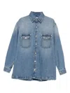 Stella Mccartney Button-fastening Flap-pocket Shirt In Blue