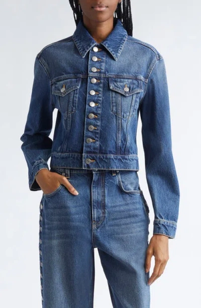 Stella Mccartney Button-up Denim Jacket In Blue
