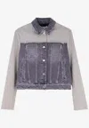 Stella Mccartney Tailored Panel Jacket Adjustable Straps Design In Gray