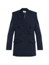 Stella Mccartney Buttoned Double-breasted Jacket In Blue