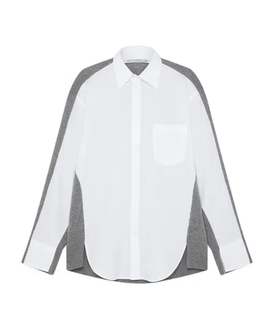 Stella Mccartney Buttoned Long-sleeved Knitted Cardigan In White