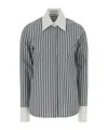 Stella Mccartney Buttoned Stripe Shirt In Animal Print