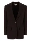 Stella Mccartney Wool Blazer With Notch Lapel And Back Vent
