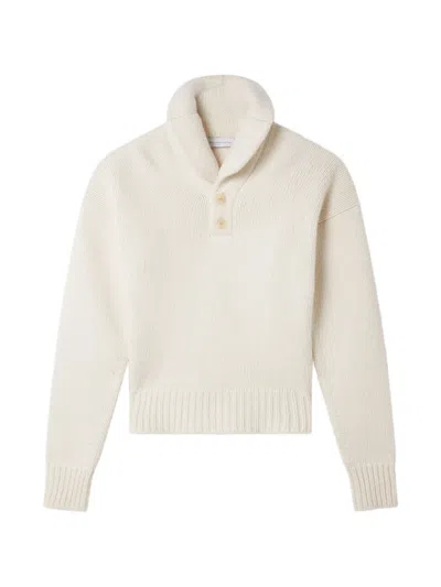 Stella Mccartney Button-fastening Shawl-collar Sweater In Neutral